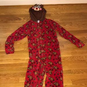 Joe Boxer Fleece Reindeer Onesie